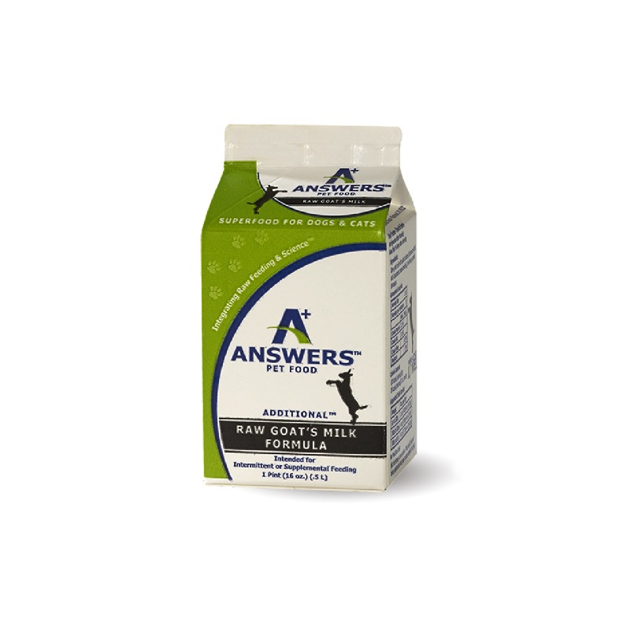 Answers Additional - Fermented Raw Goat Milk, Size: 16oz (1pt)