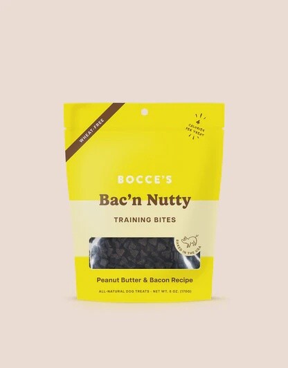 Bocce Bakery Everyday Training Bites, 6oz, Flavor: Bac&#39;n Nutty
