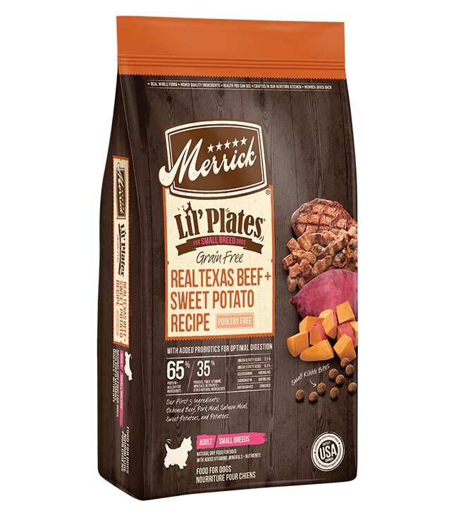 Merrick Grain Free Lil Plates - Beef + Sweet Potato, Size: 12lb