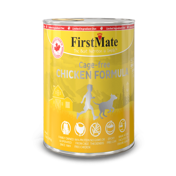 First Mate Limited Ingredient Diet Can, 12.2oz, Flavor: Cage-Free Chicken