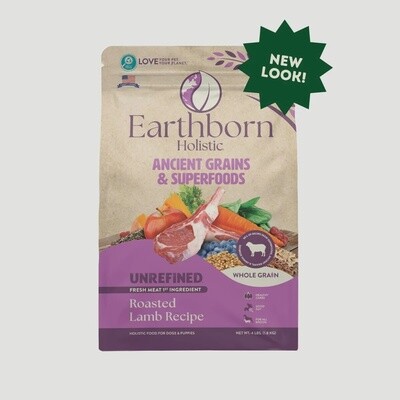 Earthborn Holistic Ancient Grains &amp; Superfoods, Unrefined - Lamb