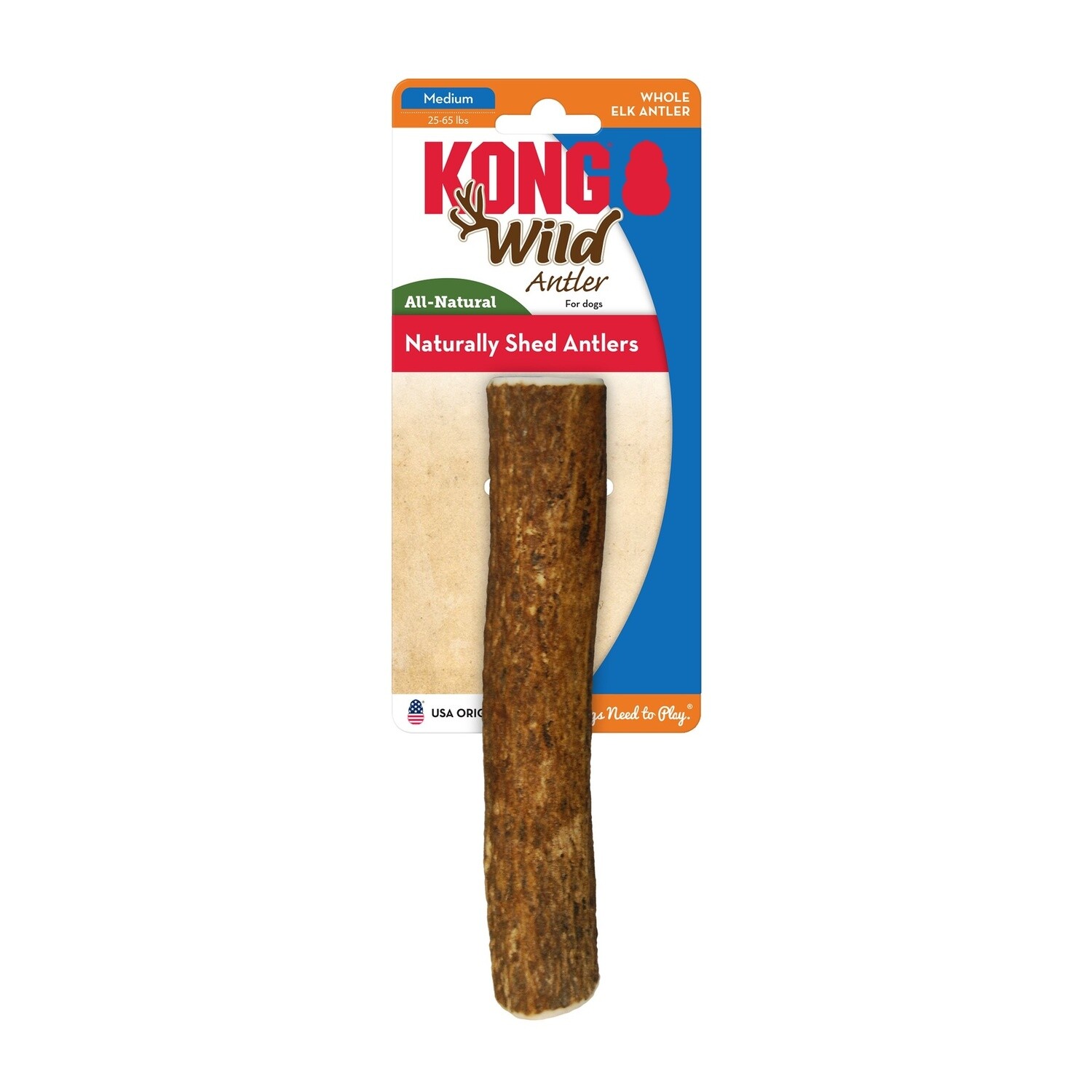 KONG Wild Antler - Whole, Size: Small