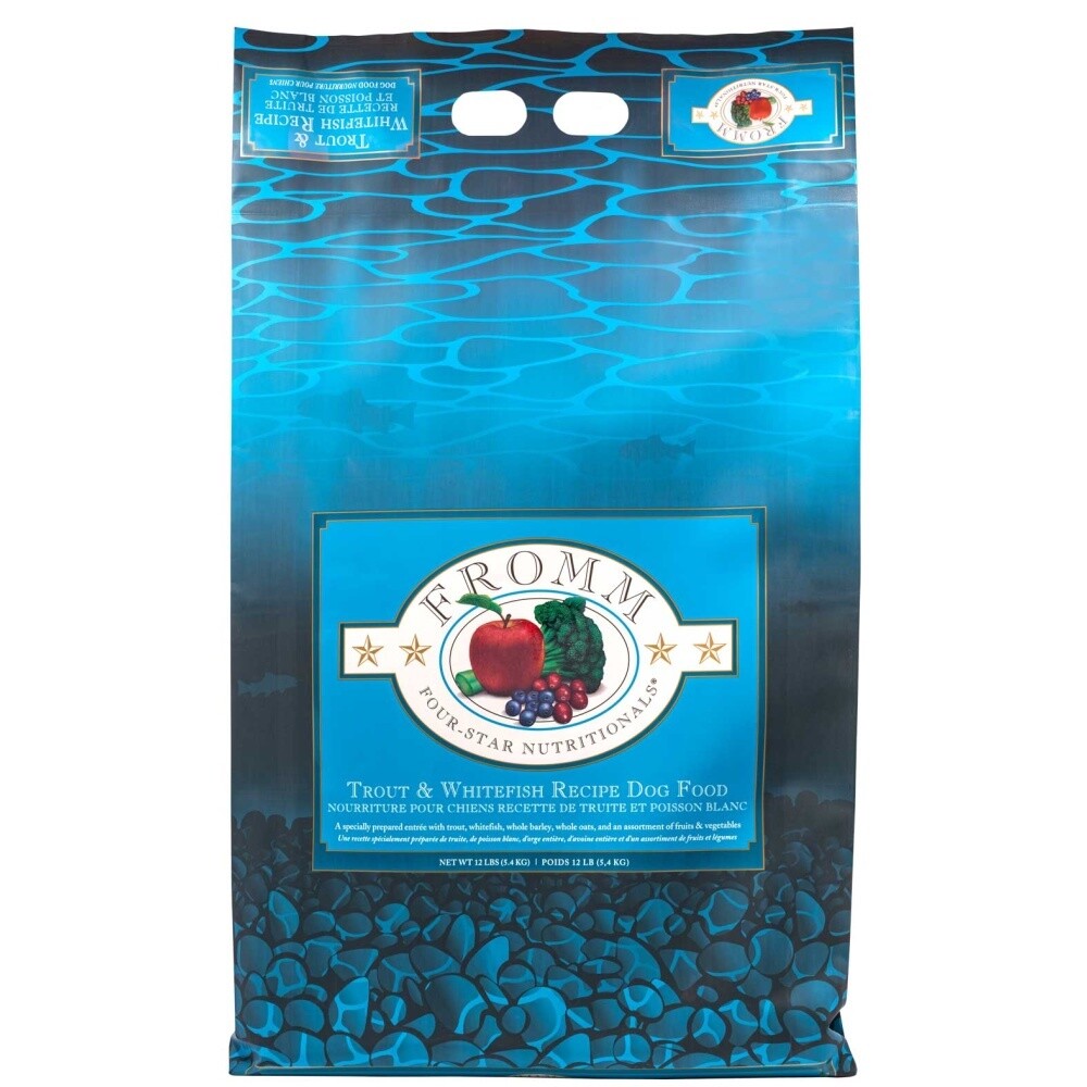 Fromm Four-Star Dog Food - Trout &amp; Whitefish, Size: 12lb