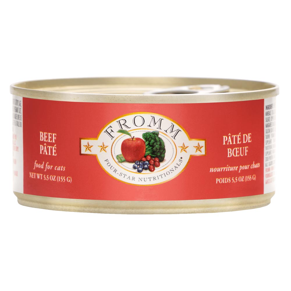 Fromm Four-Star Cat Pâté, 5.5oz, Recipe: Beef