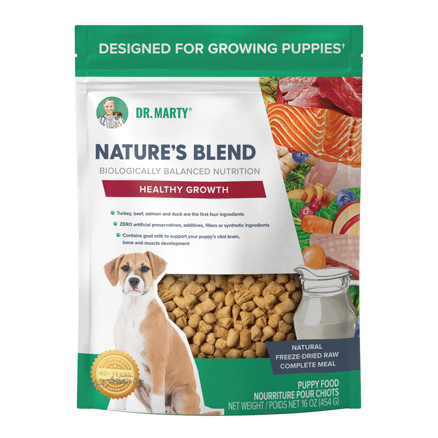 Dr Marty Nature&#39;s Blend - Healthy Growth (Puppy), Size: 16oz