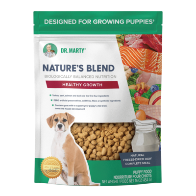 Dr Marty Nature&#39;s Blend - Healthy Growth (Puppy), Size: 16oz