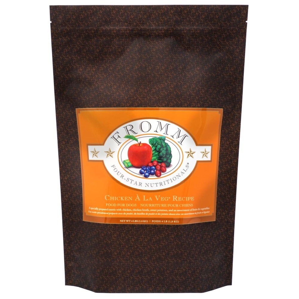 Fromm Four-Star Dog Food - Chicken À La Veg, Size: 4lb