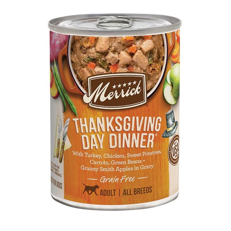 Merrick Classic Can, 13.2oz, Recipe: Thanksgiving Day Dinner