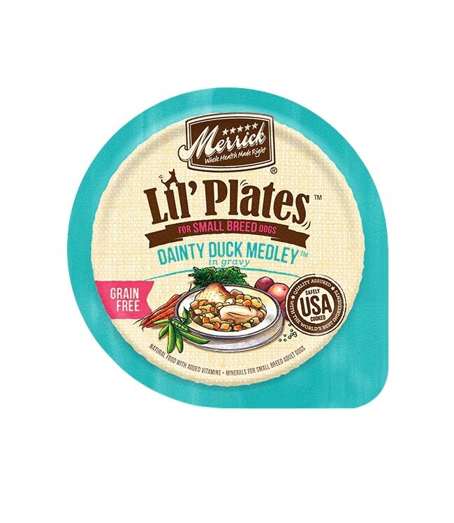 Merrick Lil Plates Cups, 3.5oz, Recipe: Dainty Duck Medley