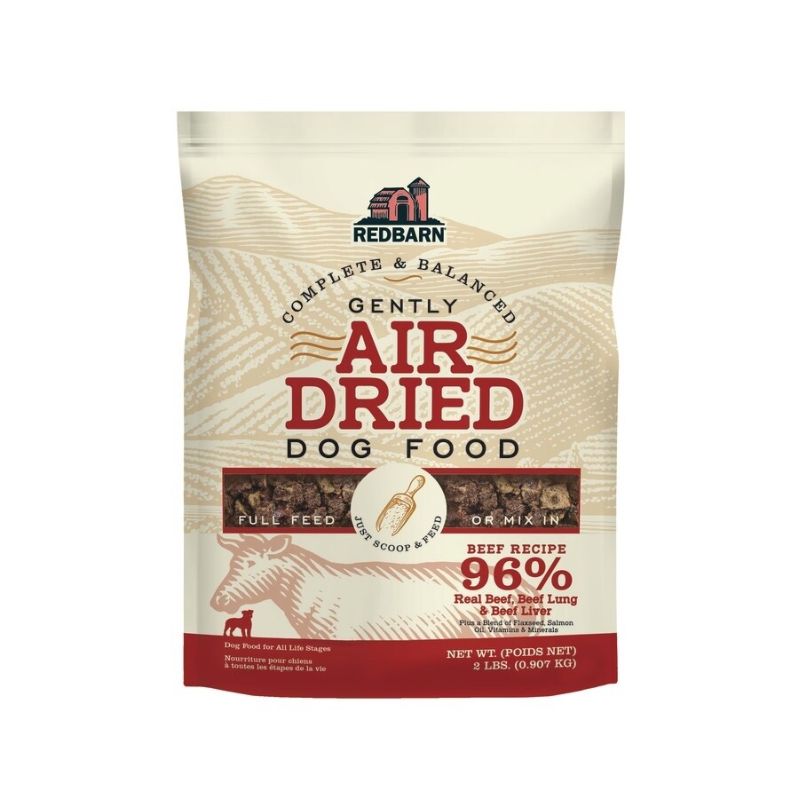 Redbarn Air-Dried Dog Food, 2lb, Recipe: Beef