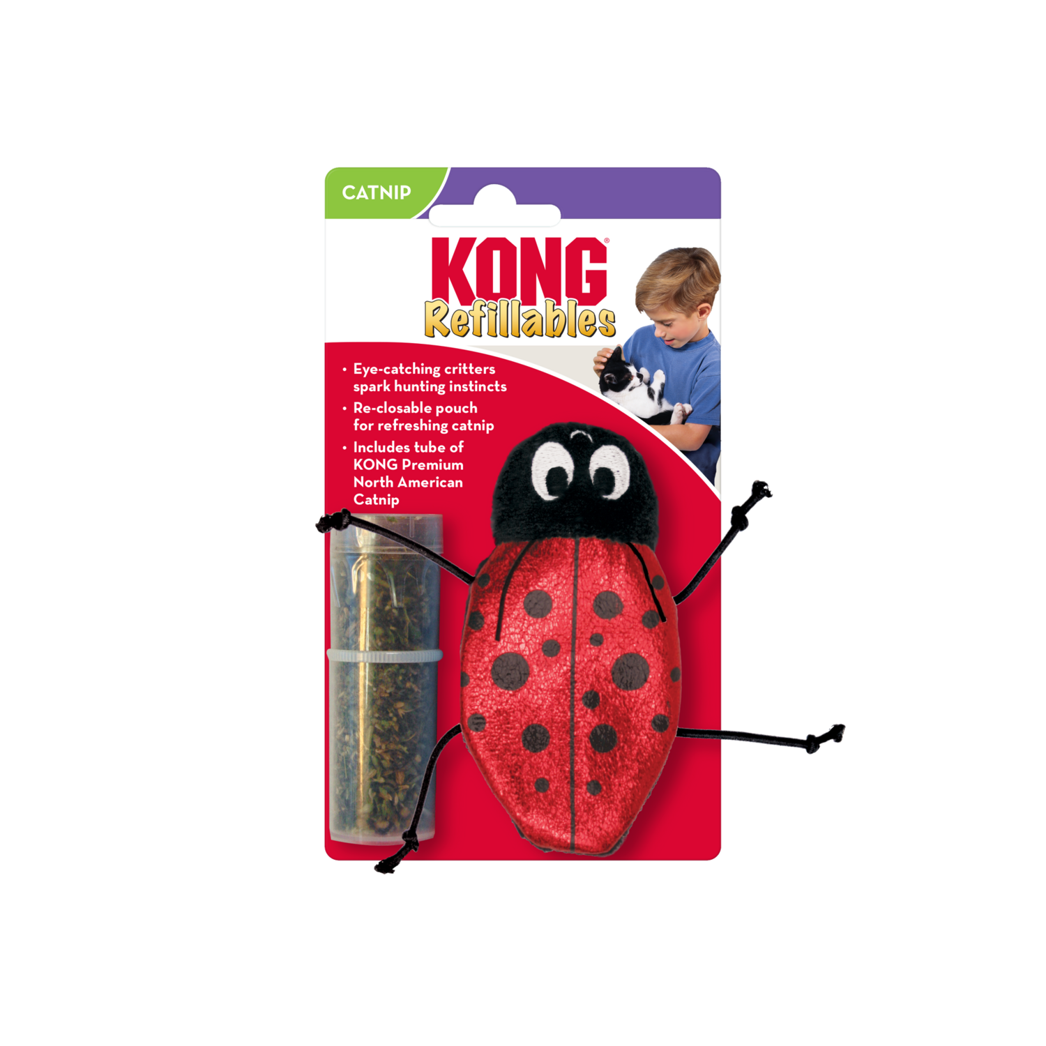 KONG Cat - Refillables Ladybug