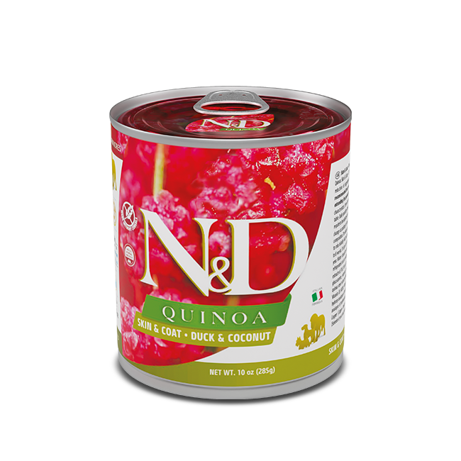 Farmina N&amp;D Quinoa Can: Skin &amp; Coat, Duck &amp; Coconut *, Size: 10oz