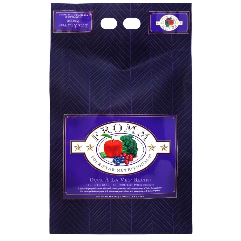 Fromm Four-Star Dog Food - Duck À La Veg, Size: 12lb