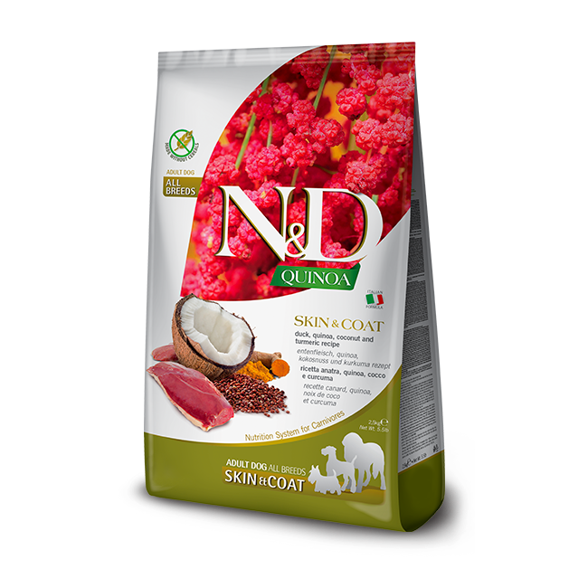 Farmina N&amp;D Quinoa Adult: Skin &amp; Coat, Duck *, Size: 15.4lb