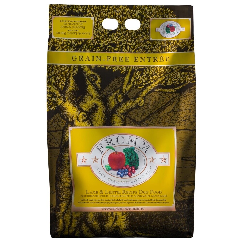 Fromm Four-Star Dog Food - Lamb &amp; Lentil, Size: 12lb