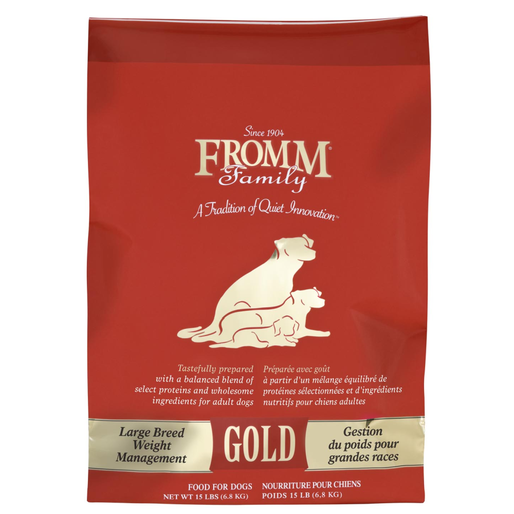Fromm Gold Dog Food - Large Breed Weight Management, Size: 15lb