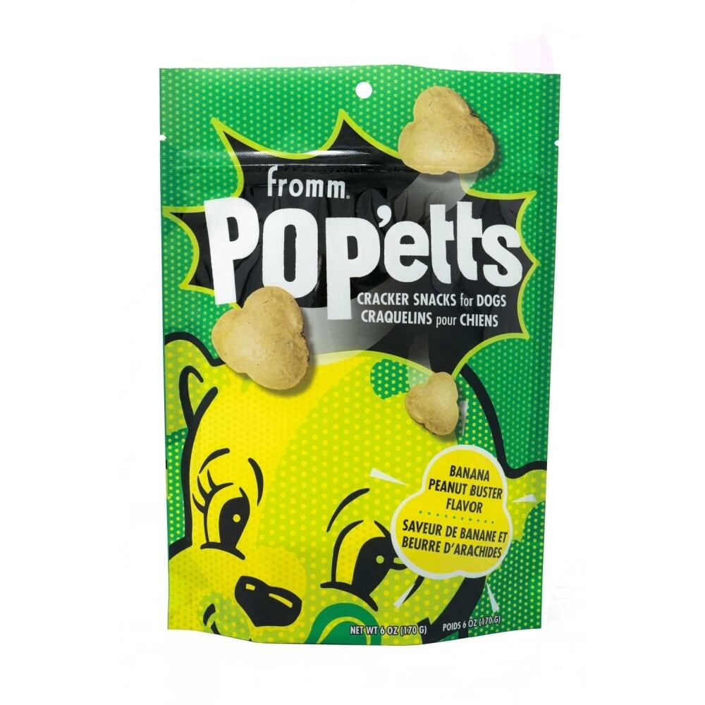 Fromm Pop'etts, 6oz, Flavor: Banana Peanut Buster