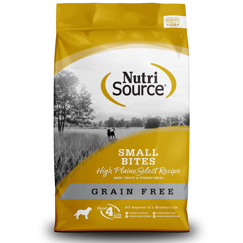 Nutrisource Grain Free Small Bites, High Plains Select, Size: 12lb