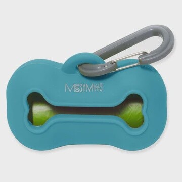 Messy Mutts Waste Bag Holder, Color: Blue
