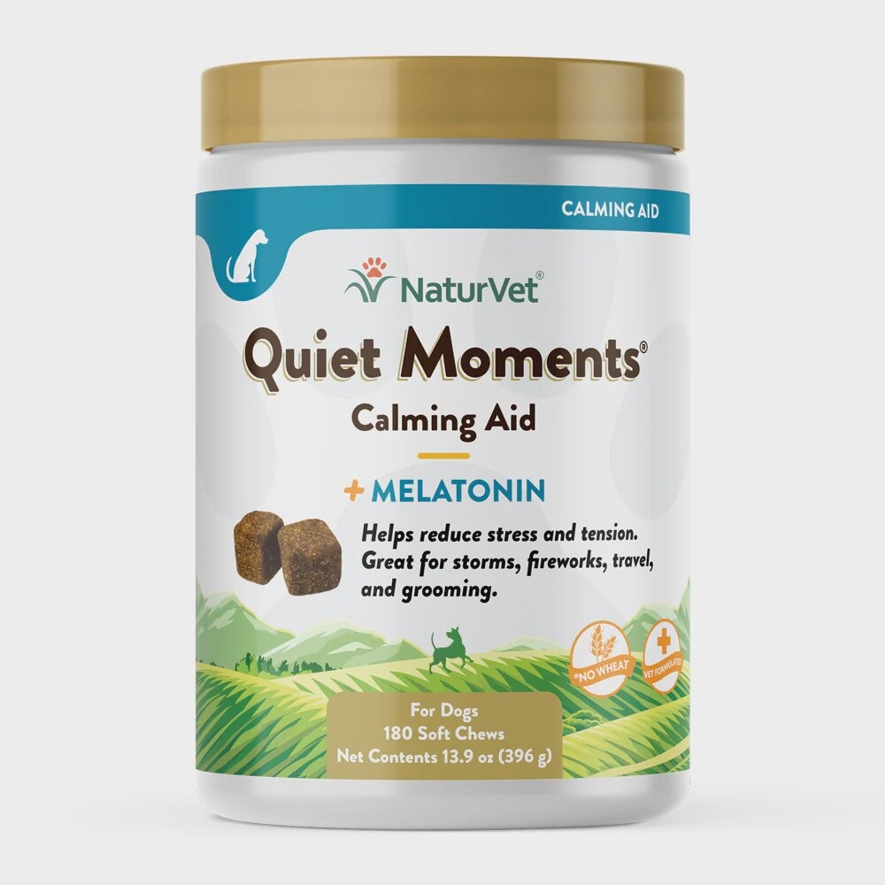 NaturVet Soft Chews - Quiet Moments + Melatonin, Size: 180ct
