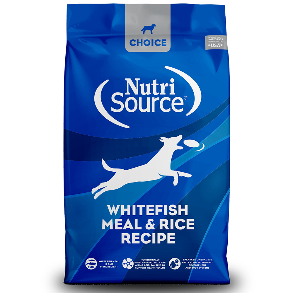 Nutrisource Choice, Whitefish &amp; Rice, Size: 40lb