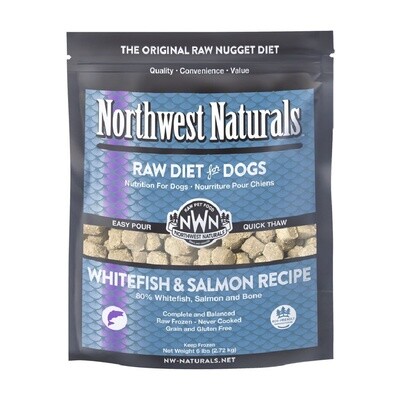 NWN Raw Frozen Nuggets - Whitefish &amp; Salmon, Size: 6lb