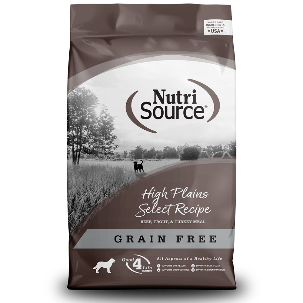 Nutrisource Grain Free, High Plains Select, Size: 26lb