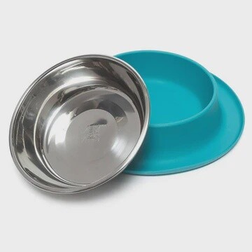 Messy Mutts Silicone Feeder, Color: Blue, Size: 1.5 cup