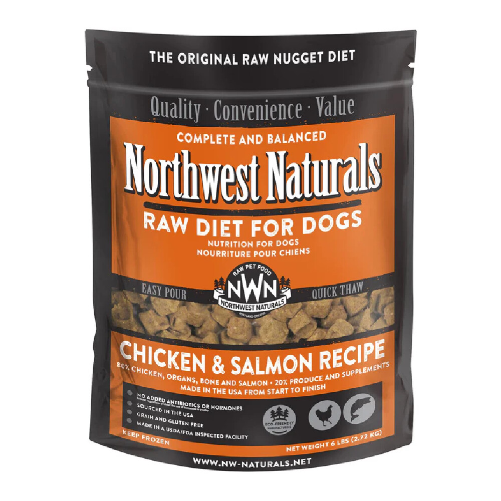 NWN Raw Frozen Nuggets - Chicken &amp; Salmon, Size: 6lb