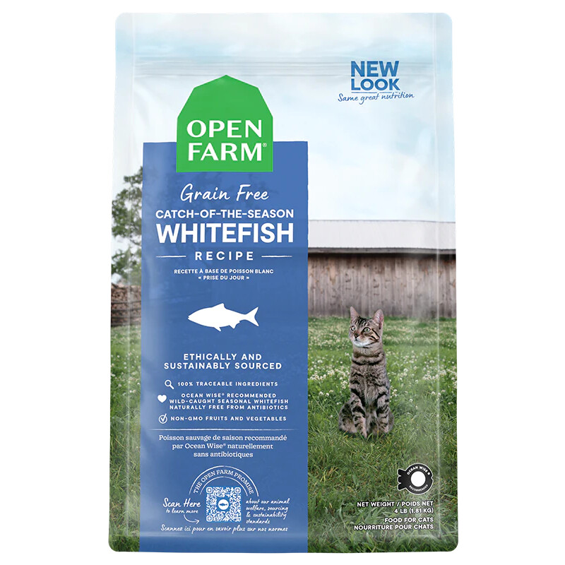 Open Farm Cat Grain Free, Catch of the Season Whitefish, Size: 2lb