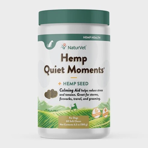 NaturVet Soft Chews - Hemp Quiet Moments, Size: 180ct