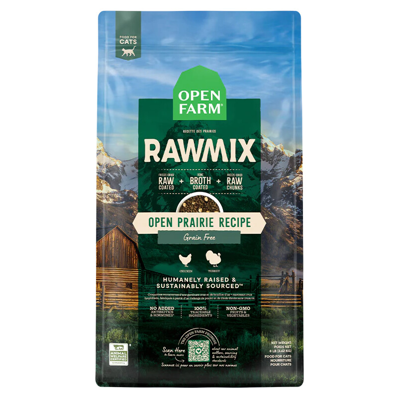 Open Farm Cat Grain Free RawMix, Open Prairie, Size: 2.25lb