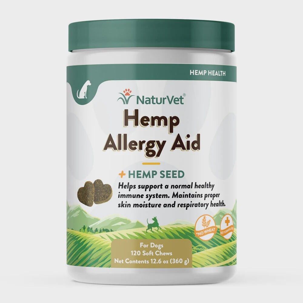 NaturVet Soft Chews - Hemp Allergy Aid, Size: 120ct
