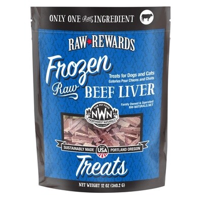 NWN Raw Frozen Treats, 12oz, Protein: Beef Liver