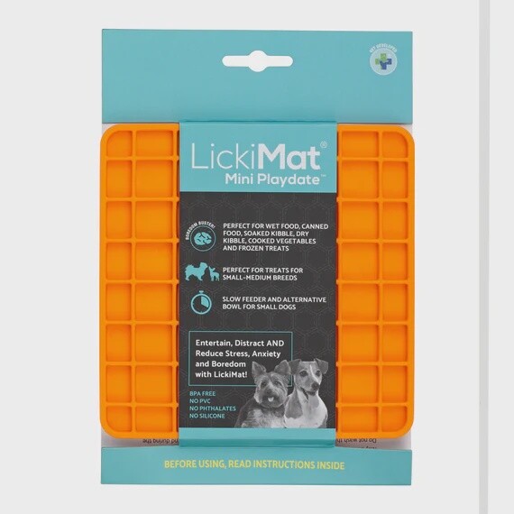 LickiMat Playdate Mini, Color: Orange