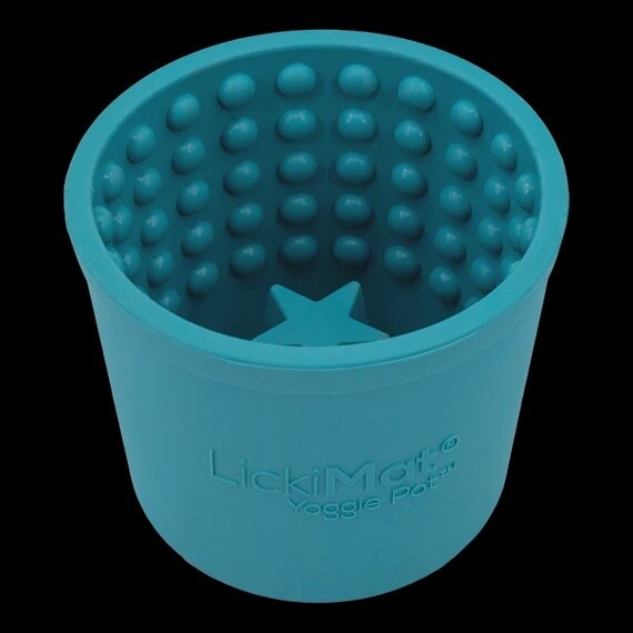 LickiMat Yoggie Pot, Color: Turquoise