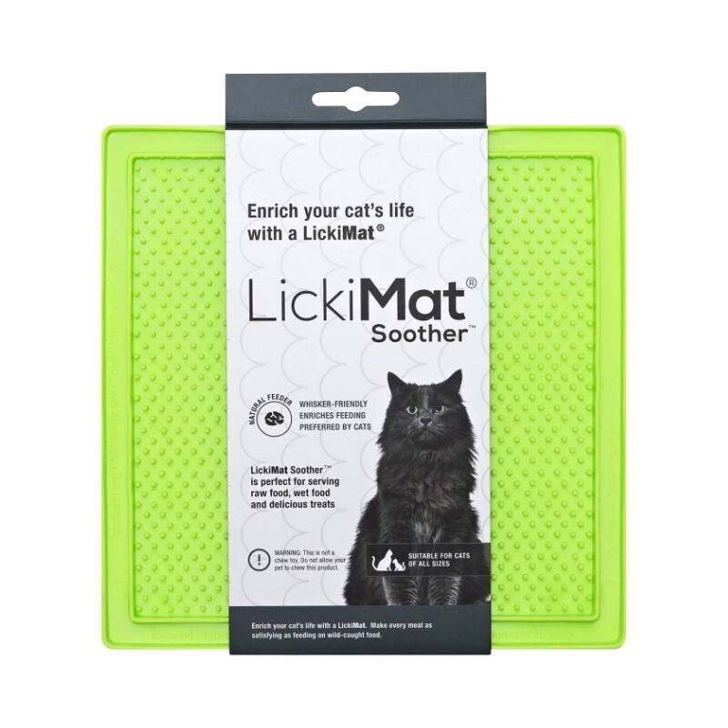 LickiMat Soother Cat, Color: Green