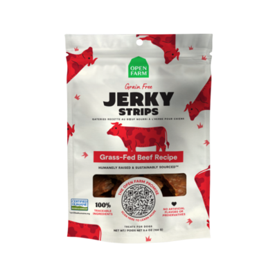 Open Farm Jerky Strips, 5.6oz, Protein: Beef