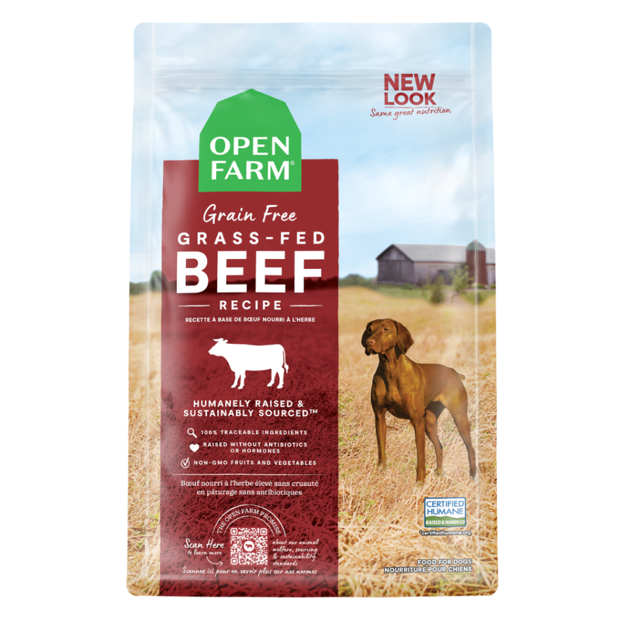 Open Farm Grain Free, Grass-Fed Beef, Size: 11lb