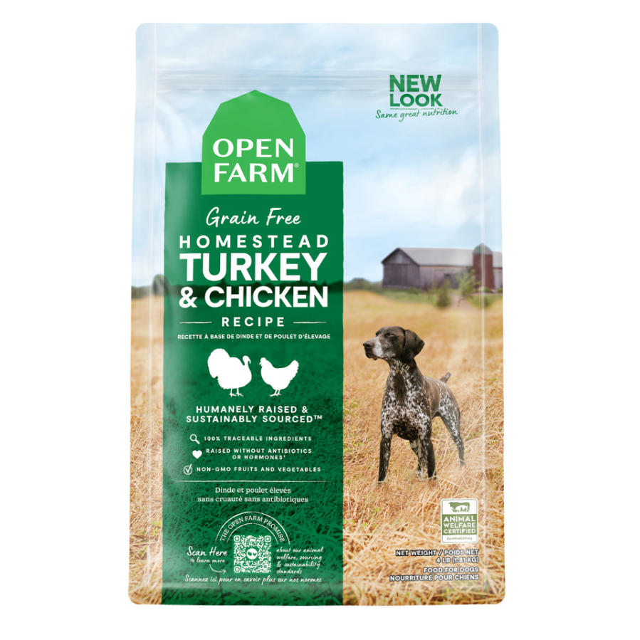 Open Farm Grain Free, Homestead Turkey &amp; Chicken, Size: 11lb
