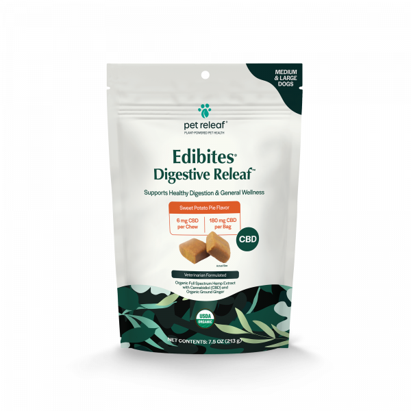 Pet Releaf Edibites - Digestive Releaf, Size: Medium/Large Dogs, 7.5oz