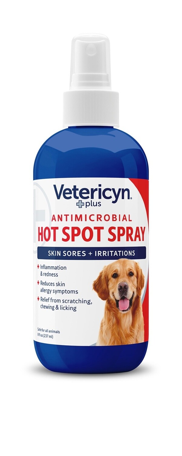 Vetericyn Plus® Antimicrobial Hot Spot Spray, 8oz