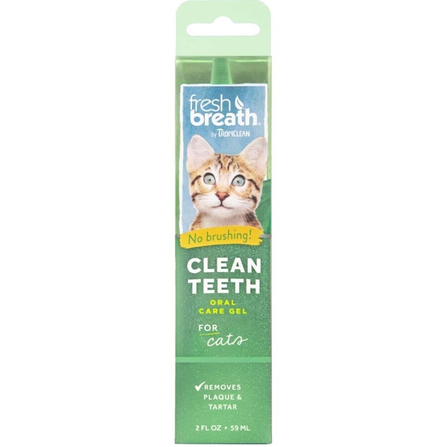 Tropiclean Fresh Breath CAT - Clean Teeth Oral Care Gel, Flavor: Original, Size: 2oz