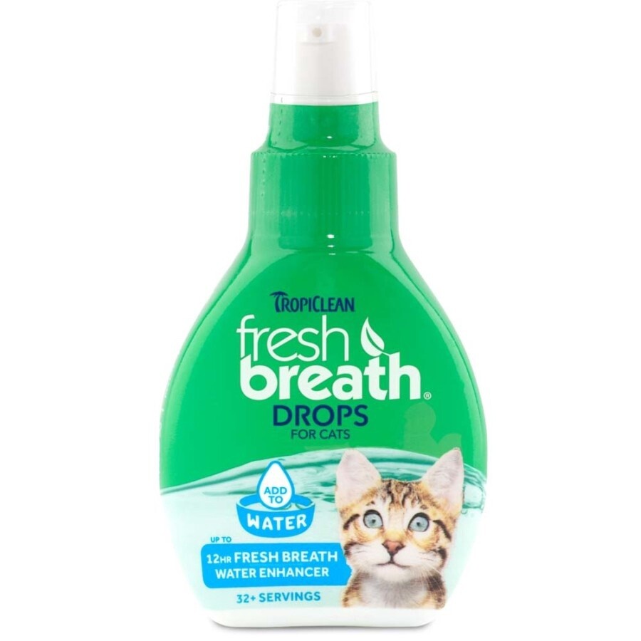 Tropiclean Fresh Breath Drops, 2.2oz, For: Cat