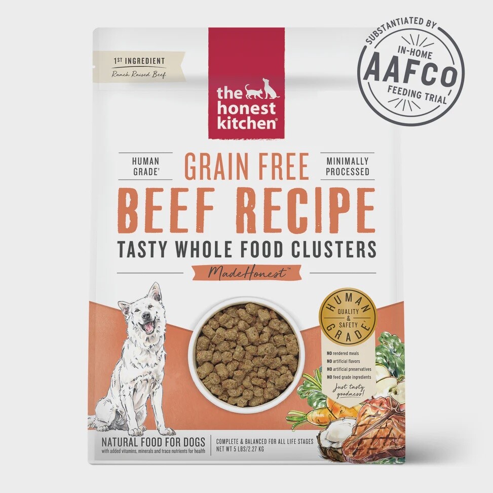 THK Grain Free Whole Food Clusters, Recipe: Beef, Size: 1lb