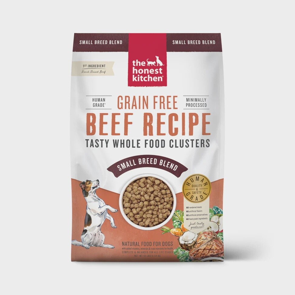 THK Grain Free Whole Food Clusters for Small Breed, Recipe: Beef, Size: 10lb