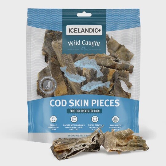 Icelandic+ Cod Skin Pieces, 8oz