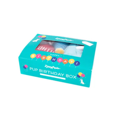 Zippy Paws Birthday Party Box Set, Color: Blue