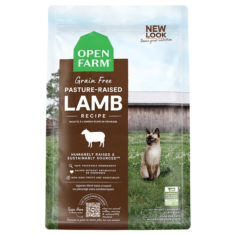Open Farm Cat Grain Free, Pasture Raised Lamb, Size: 2lb