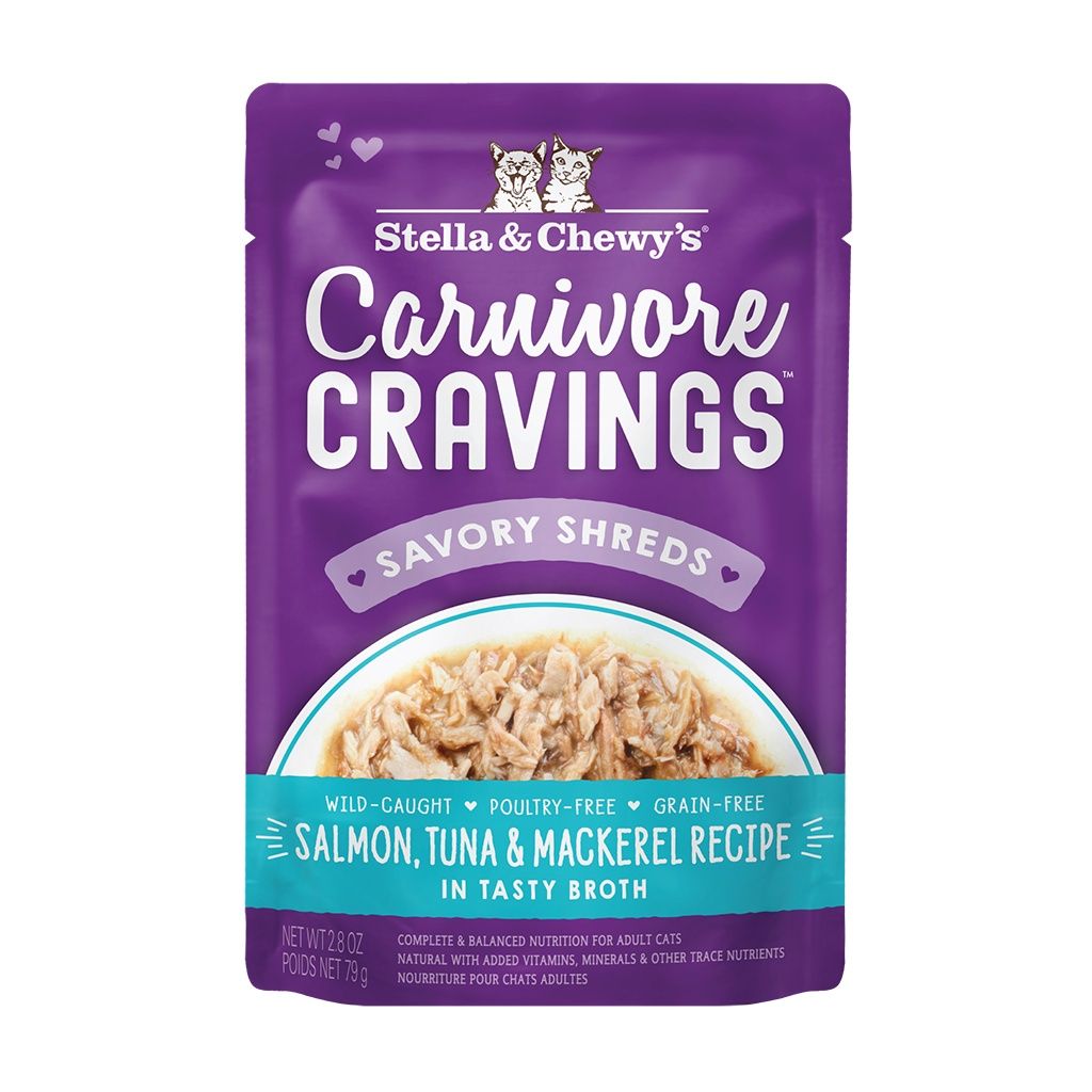 Stella &amp; Chewy&#39;s CAT Carnivore Cravings - Salmon/Tuna/Mack, 2.8oz